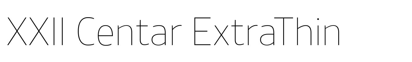 XXII Centar ExtraThin